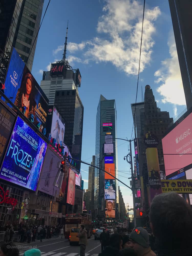 Time Square Nowy Jork praca
